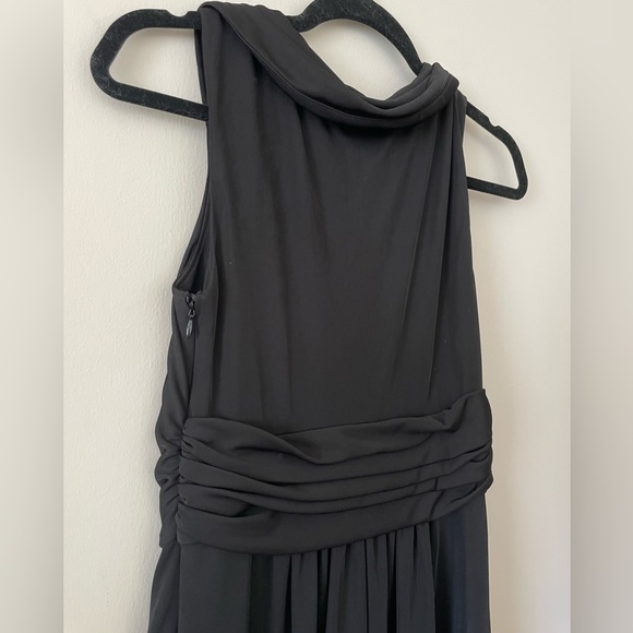 Ann Taylor Black Sleeveless Shawl Dress-6 Petite - Picture 6 of 8
